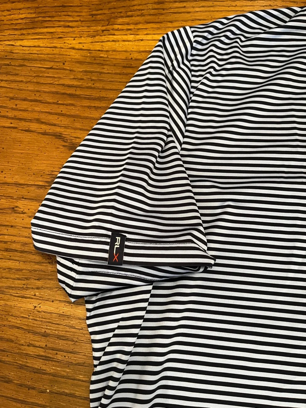 RLX Ralph Lauren Blue Vertical Stripe Polo Shirt, size XXL
